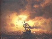 marcus larson Stemship in Sunset oil